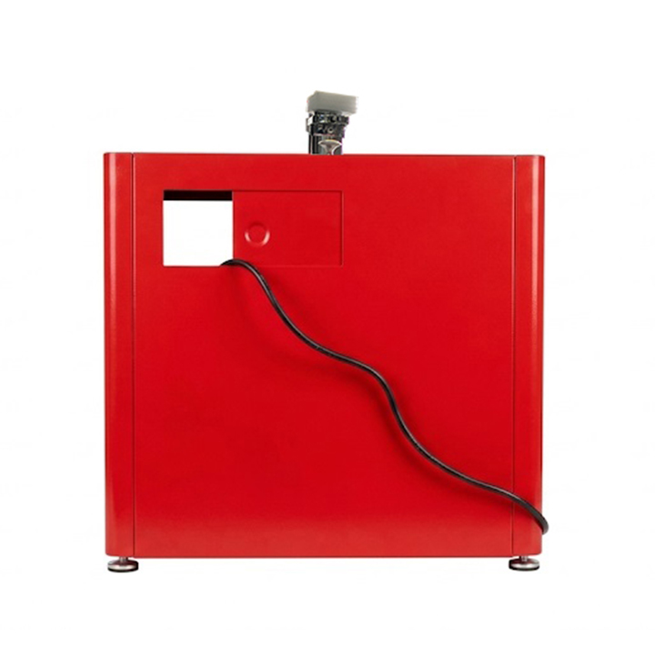 Red Desktop Bingo Blower with Aluminum Travel Case